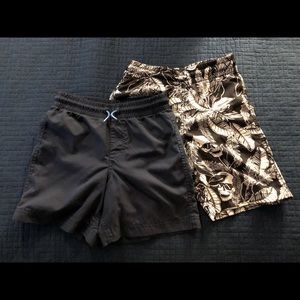 2 Pairs - Old Navy Boys Swim Trunks - Size Medium - 8 kids